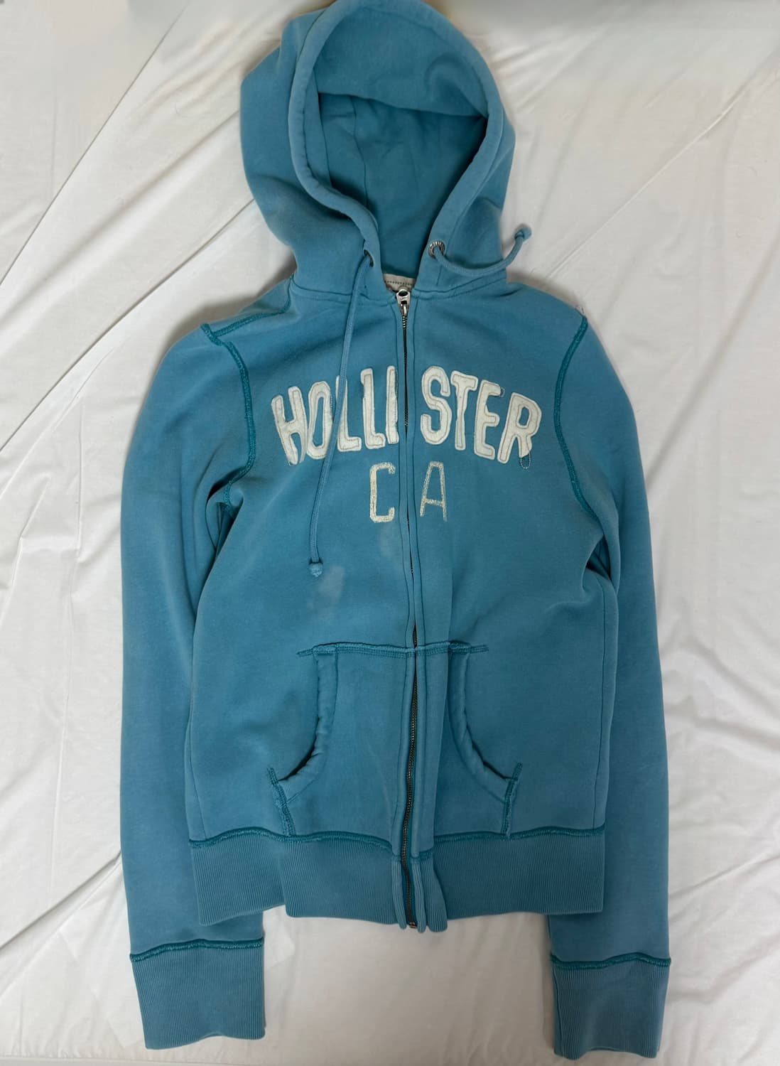 홀리스터 스카이블루 하늘색 후드집업 상품이미지1