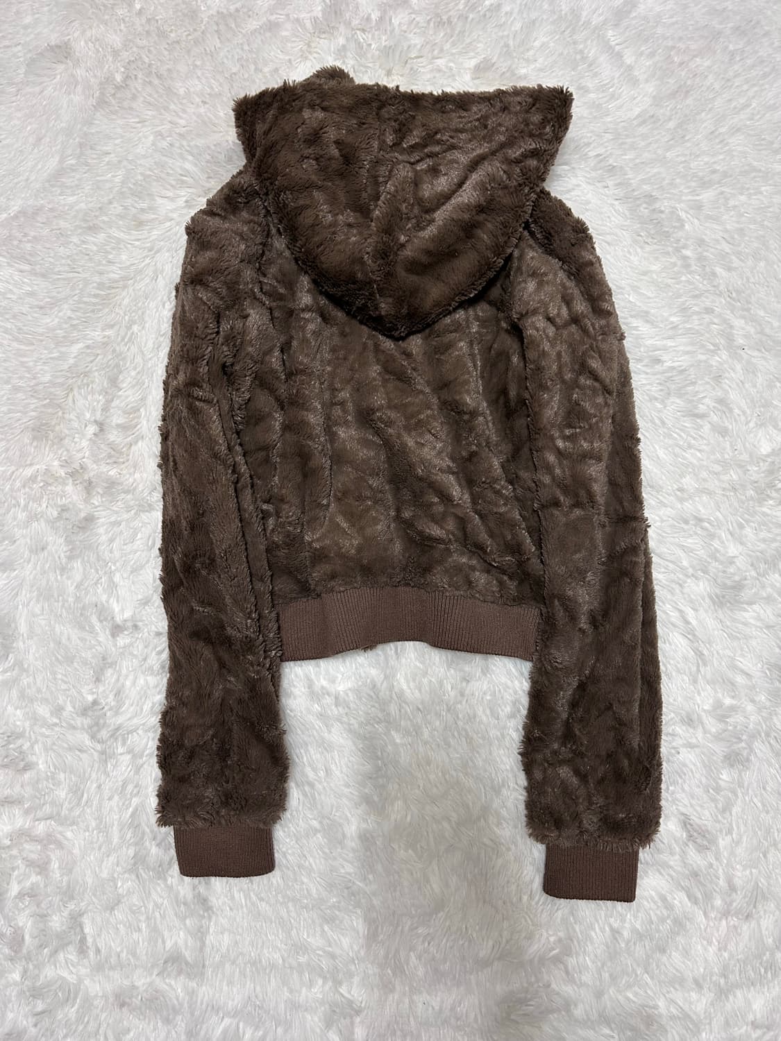 Taro fur fleece hood zip-up 상품이미지4