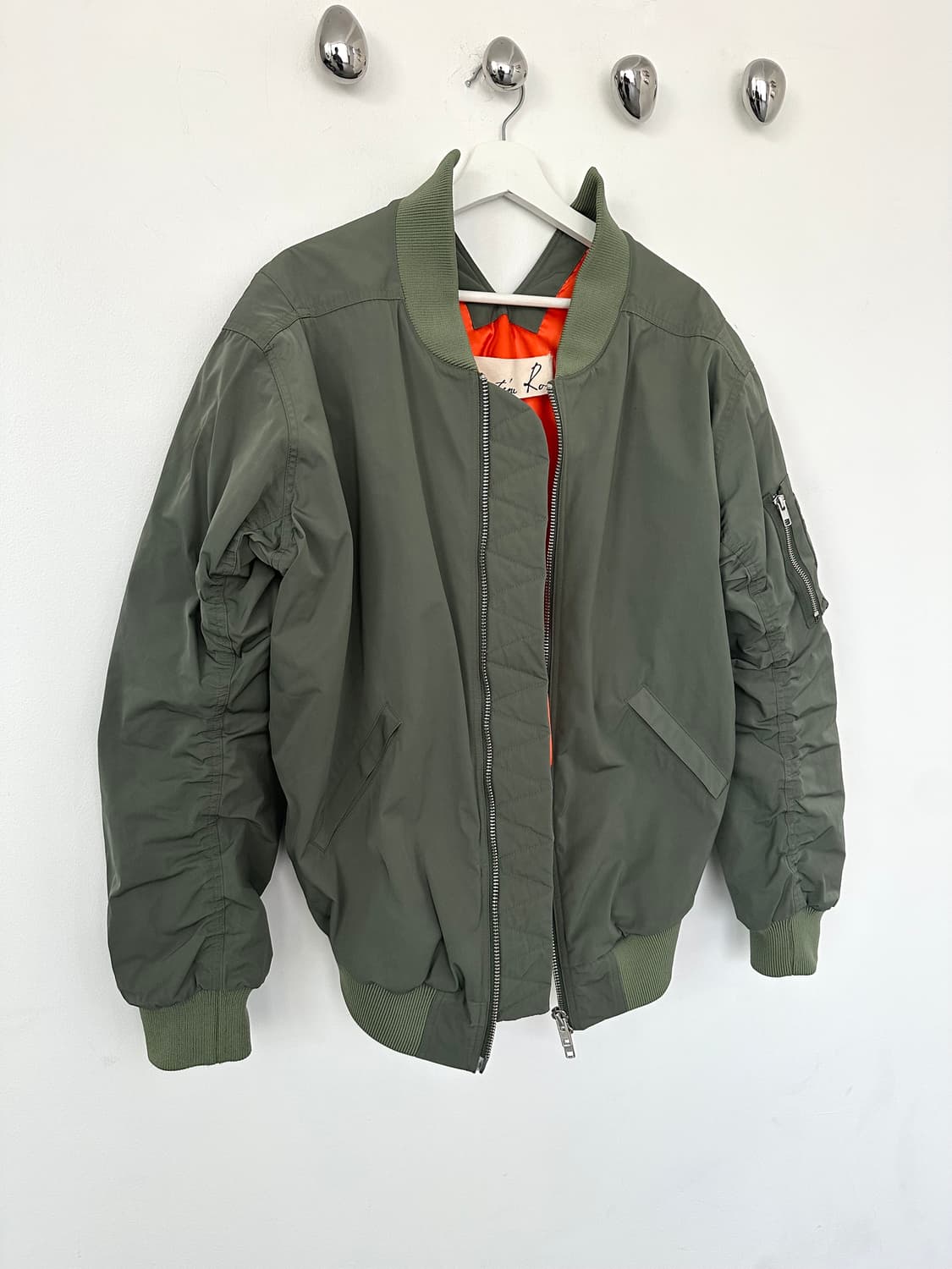 마틴 로즈 백 슬릿 오버사이즈 봄버 상품이미지1