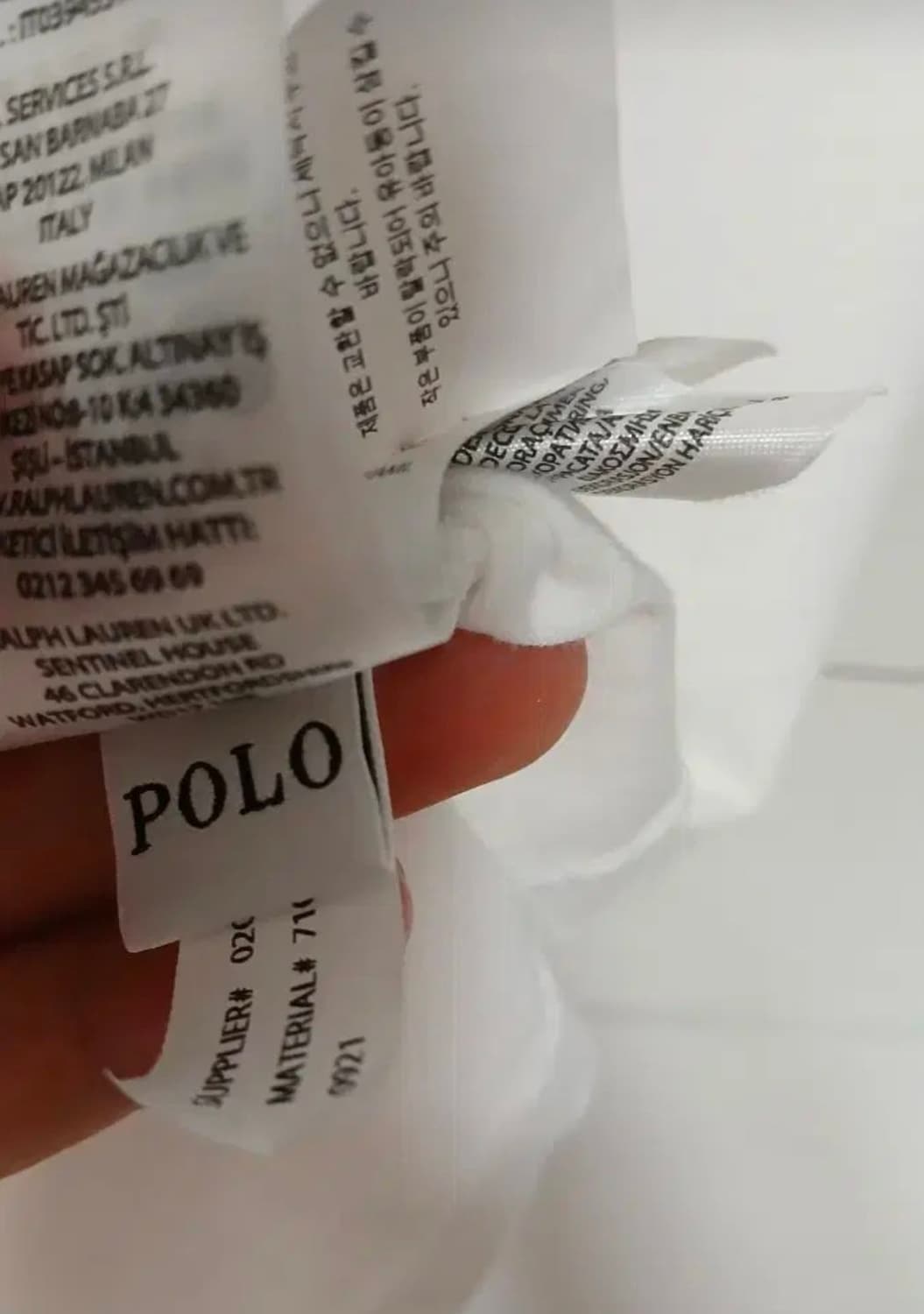 POLO기본티셔츠 커스텀슬림핏 QR정품인증 L사이즈100 상품이미지6