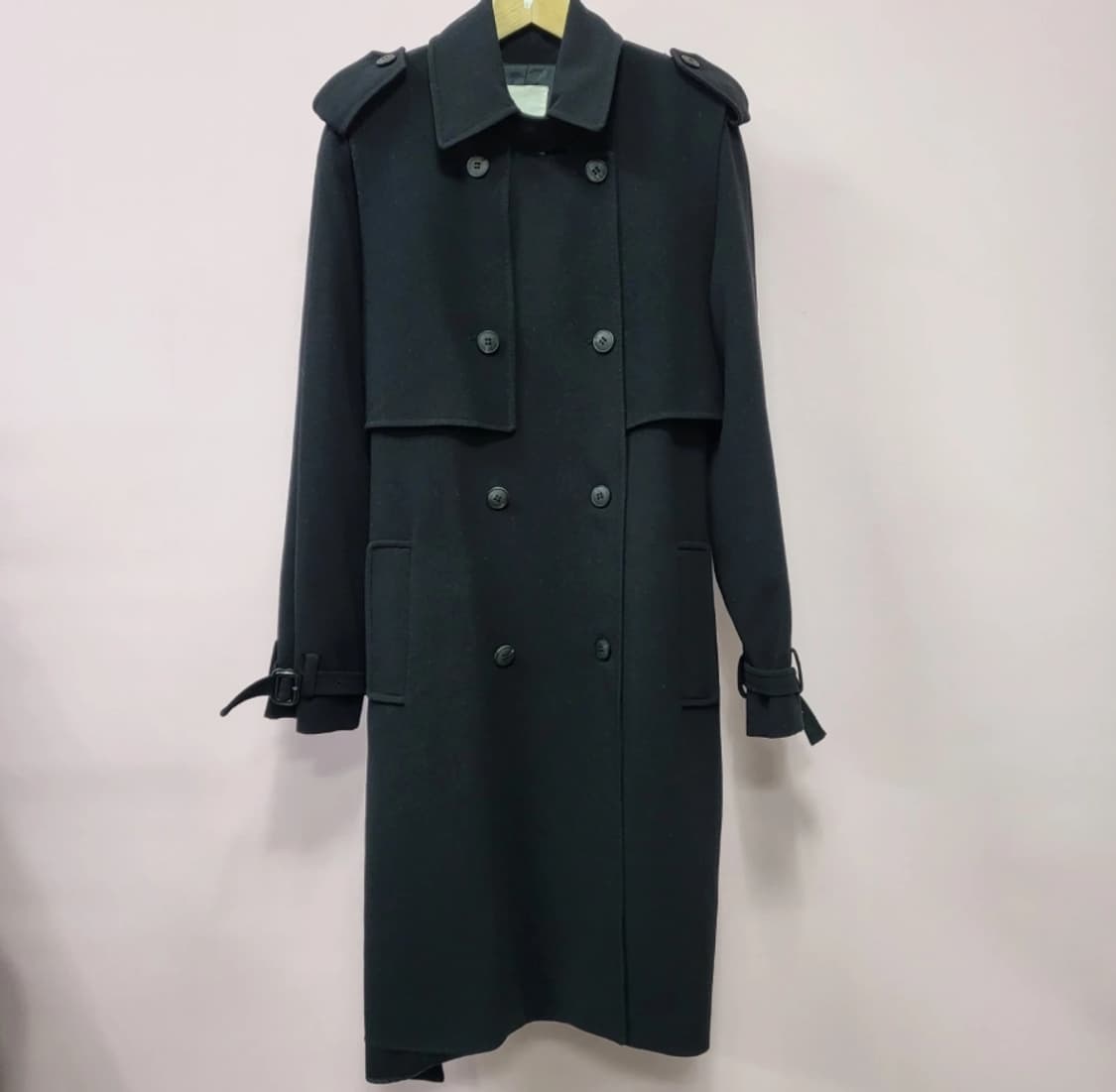 톰보이 블랙 더블 롱코트 ~66 상품이미지2