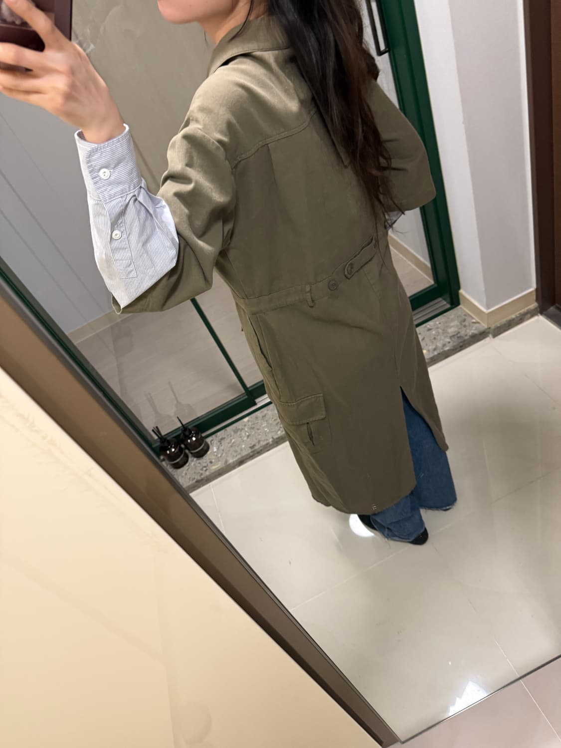 더일마 점프수트 카키  상품이미지5