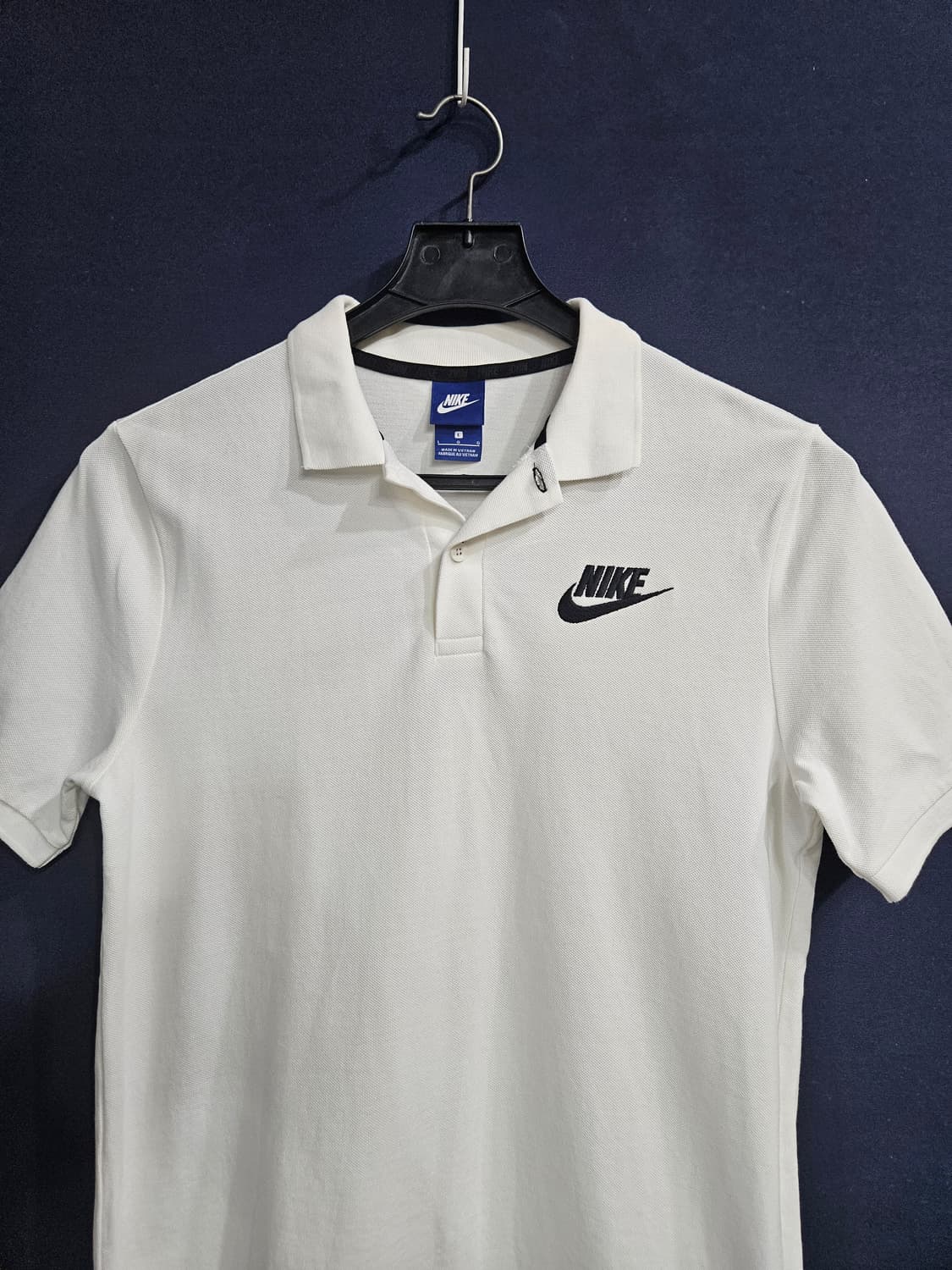 나이키 자수 화이트 남성 슬림핏 100 카라반팔티  상품이미지6