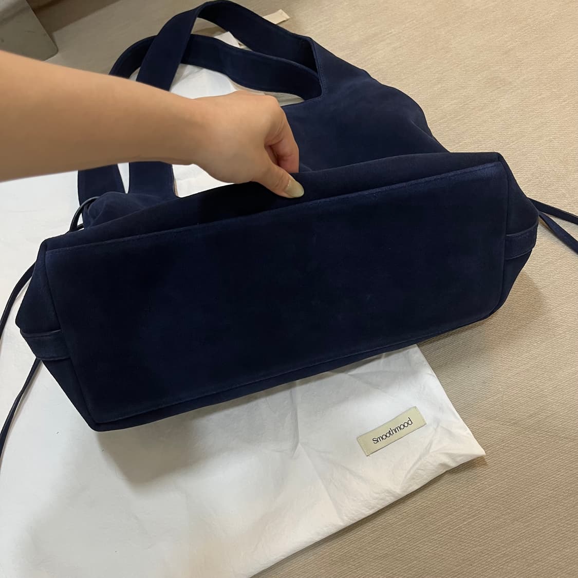 스무드무드 로마백 네이비 스웨이드 상품이미지6