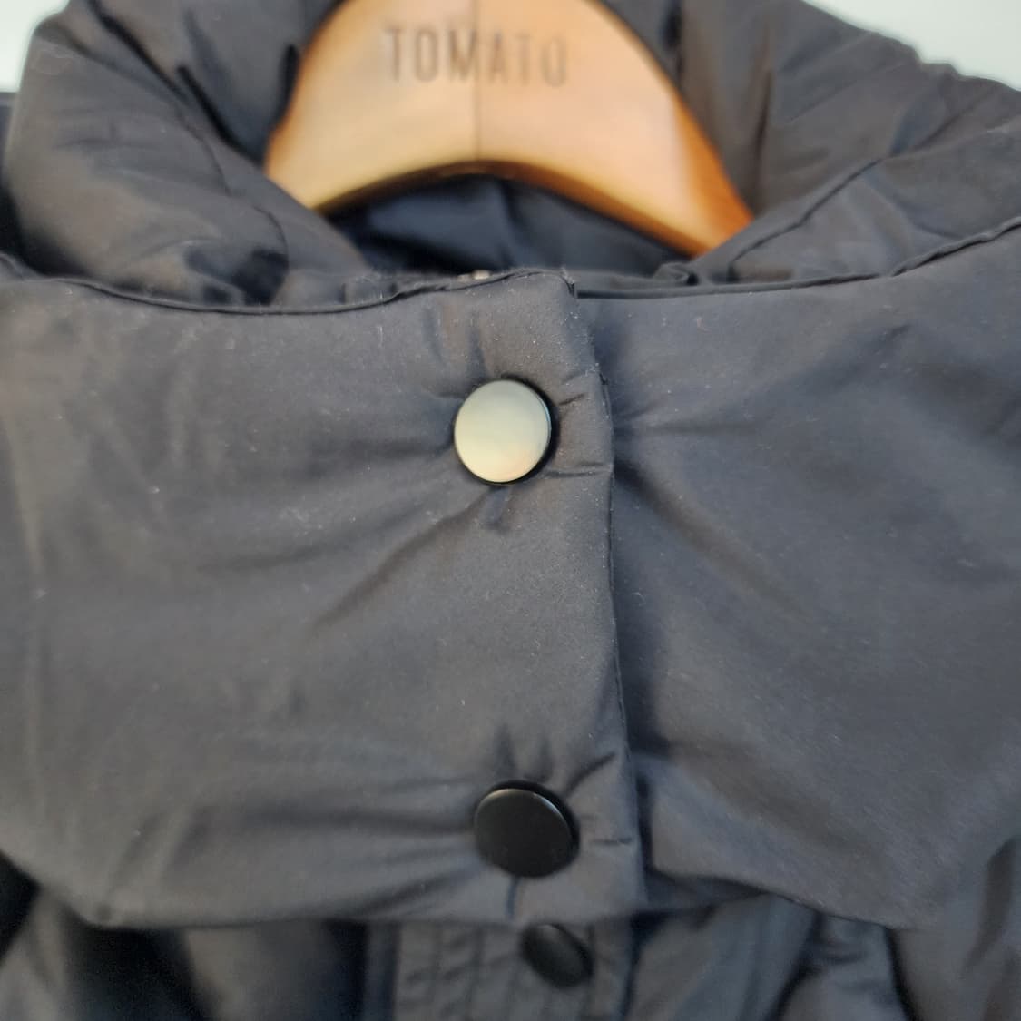 탱커스 누빔 후드 롱 조끼 블랙 패딩 상품이미지3