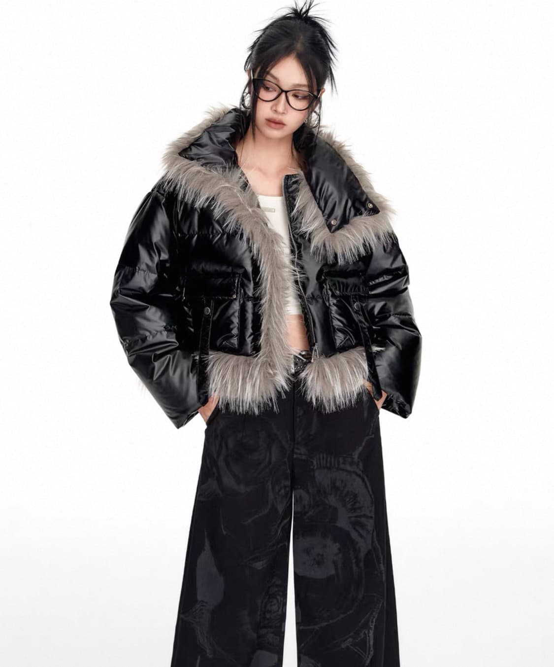 WESAME LAP 퍼 트리밍 패딩 상품이미지1