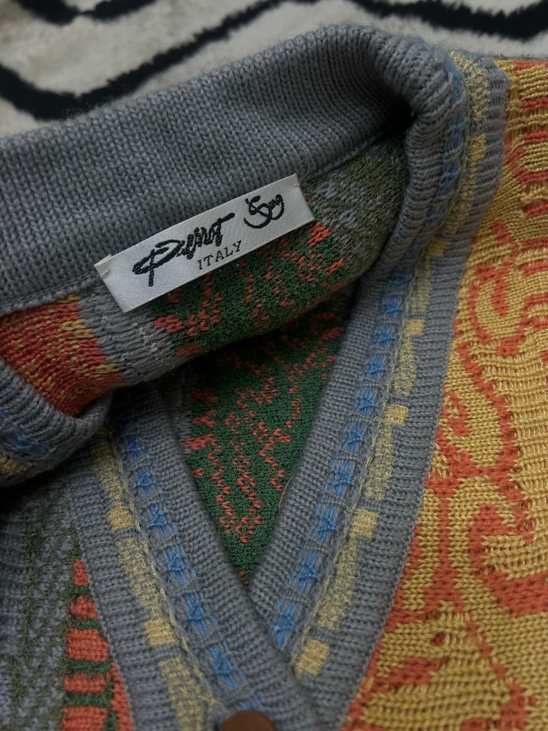 [실측L]빈티지 케이블 니트 조끼 상품이미지3