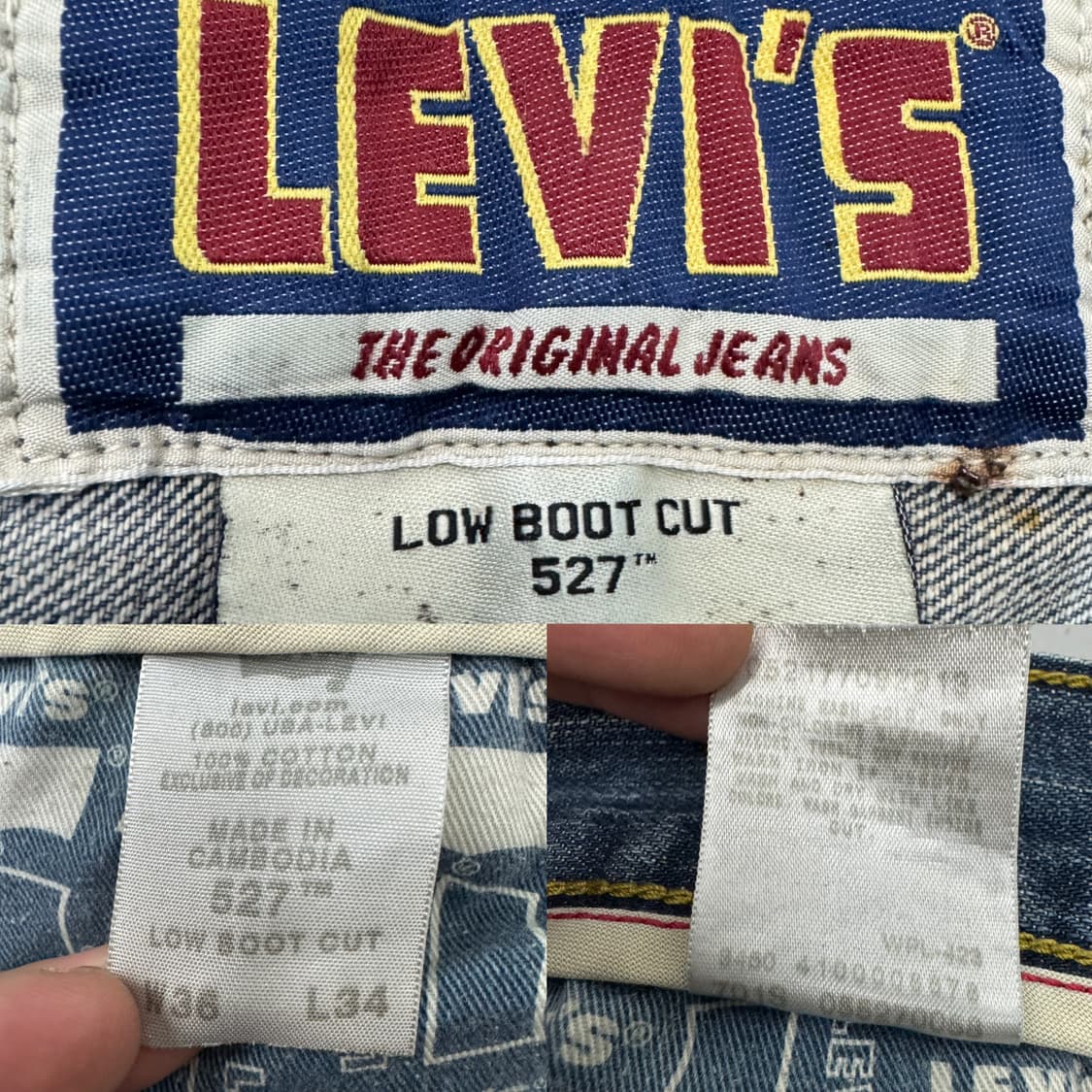 리바이스 00s 527 부츠컷 워싱 데님팬츠 상품이미지9