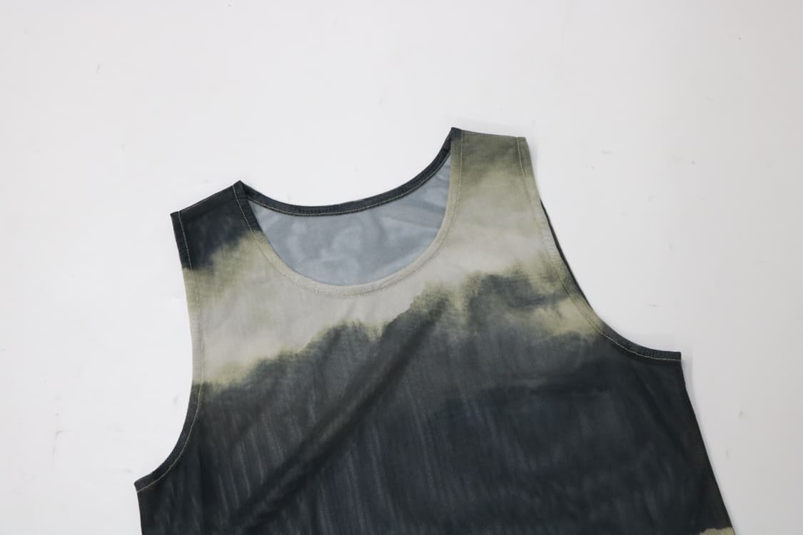 빈티지 타이다이 메쉬 슬리브리스 탱크탑 (FREE) 상품이미지3