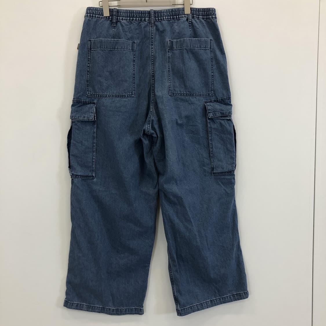 GU (새상품) JPN 지유 와이드 밴딩 카고데님진 36 인치  상품이미지4