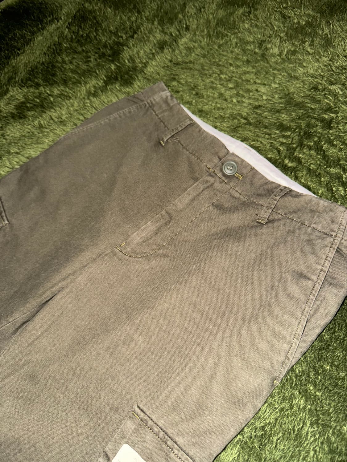 [2] UNDERCOVER 10AW 로고 라벨 카고 팬츠 올리브 상품이미지2