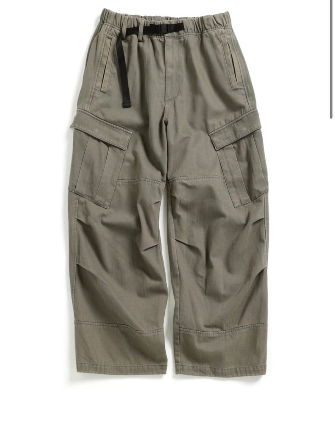 해칭룸 밀팬츠 워시드 올리브 2 상품이미지1