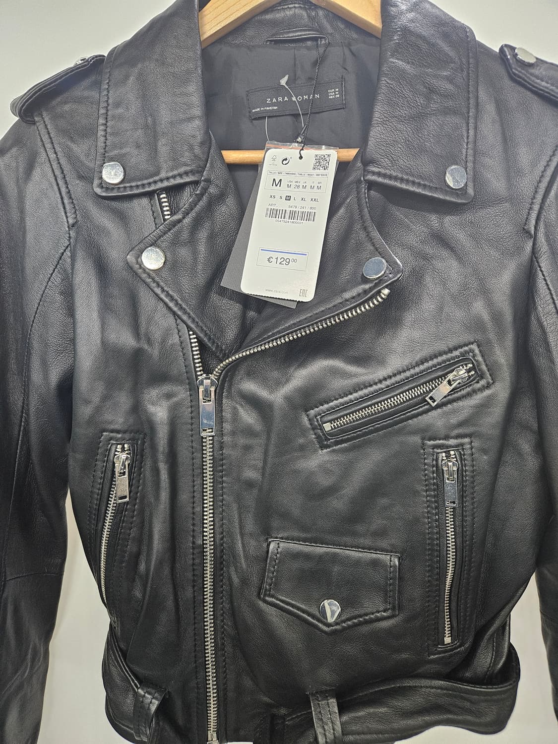 자라 여성 레더 라이더 자켓 M사이즈 상품이미지1