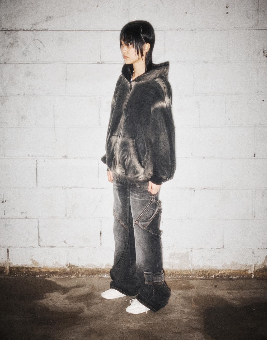 노쿨러스 부츠컷 카고 플레어 데님 팬츠 2  상품이미지2