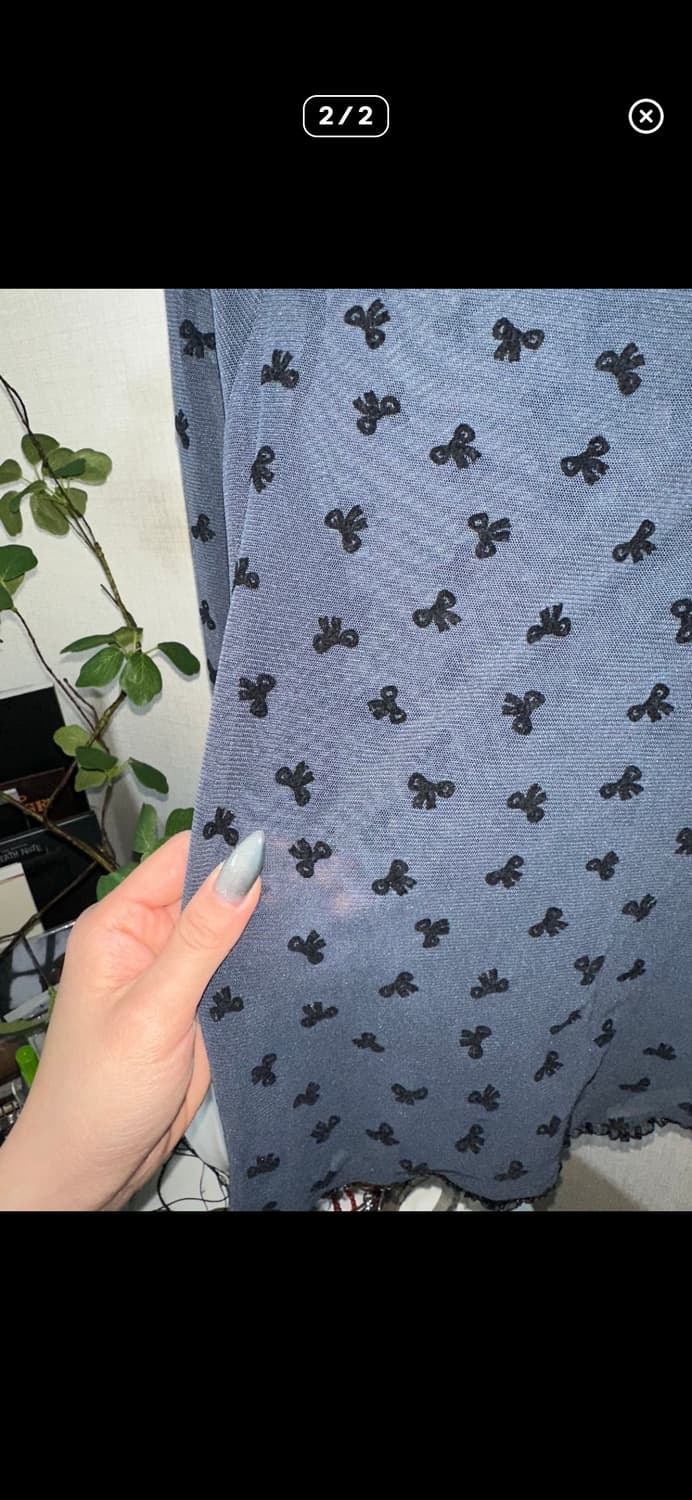 리본패턴 티 상품이미지2