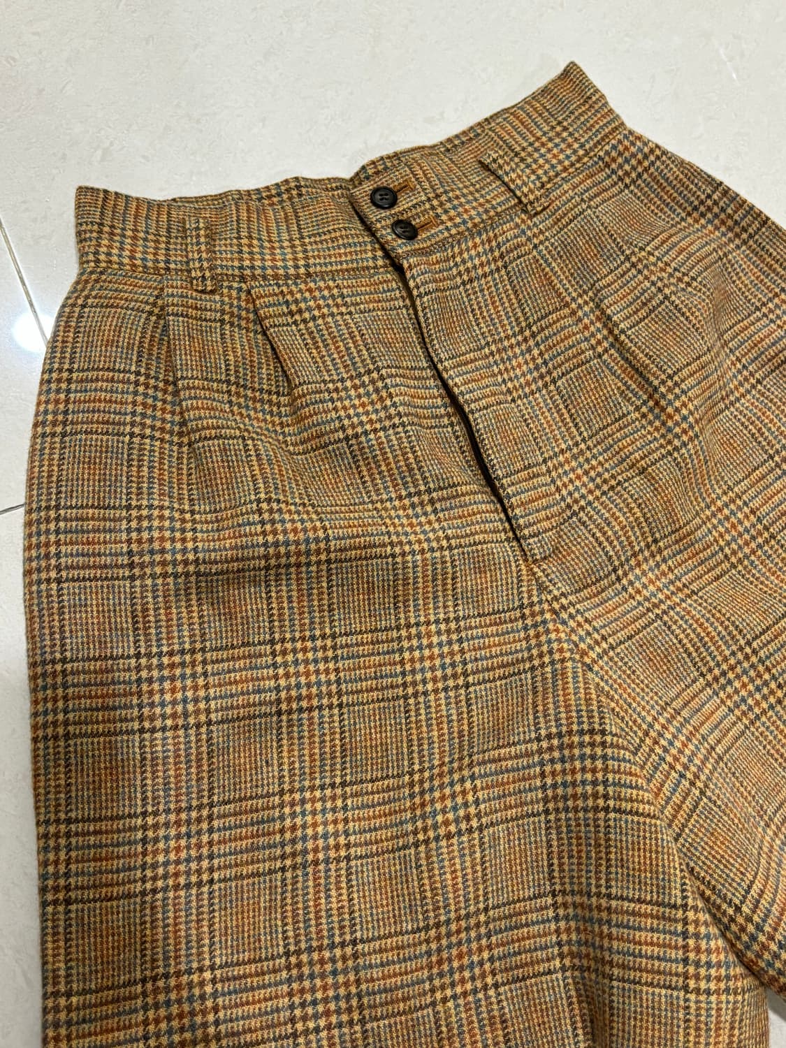 Soopy 빈티지 체크 숏팬츠 상품이미지2