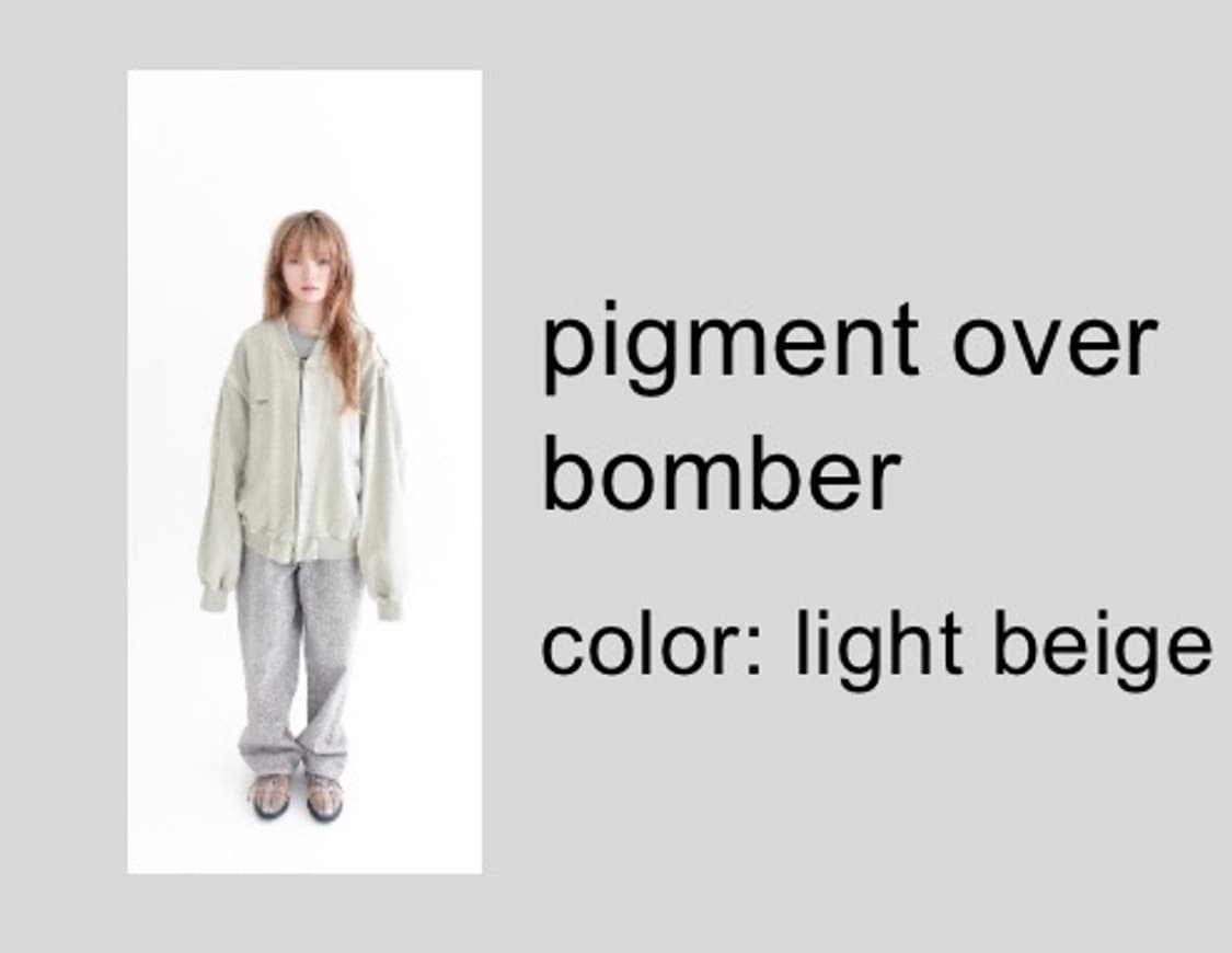 샵페어리 pigment over bomber 상품이미지2