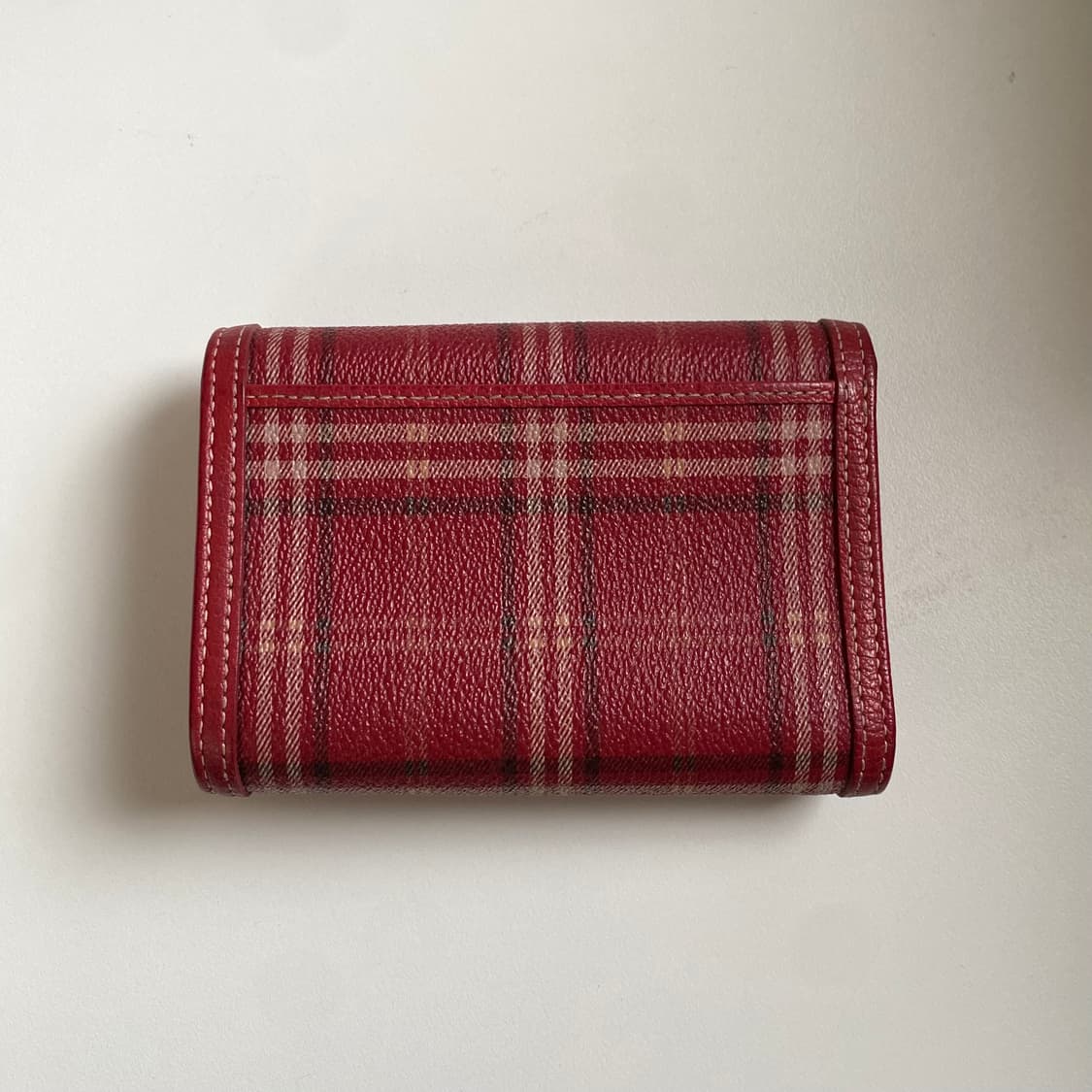 빈폴 체크 지갑 레드 상품이미지6