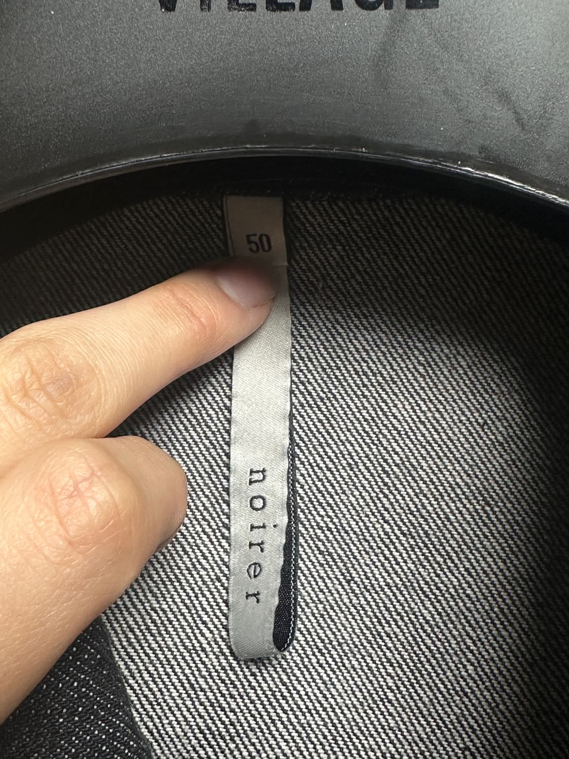 [노이어] 오버핏 크롭 데님 자켓 (블랙) 상품이미지7