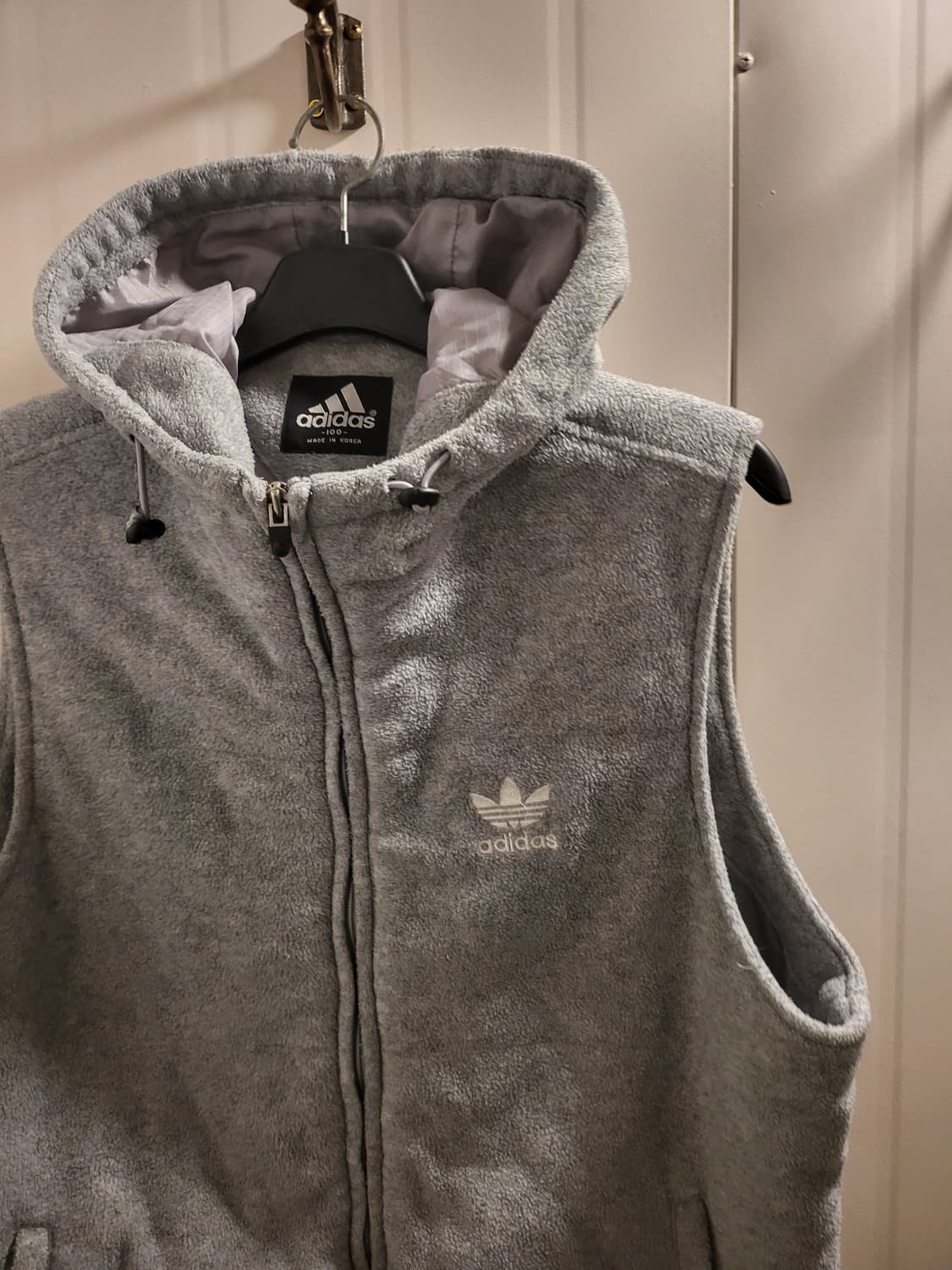아디다스 플리스 후드 조끼베스트 상품이미지2