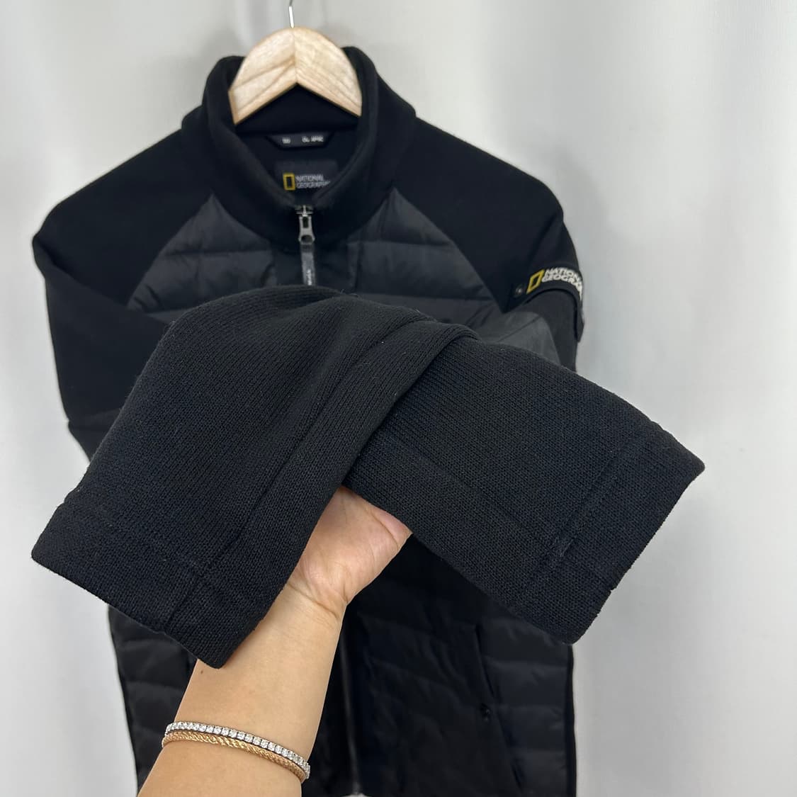 네셔널지오그래픽 남성 니트 자켓 패딩 100 L 상품이미지3
