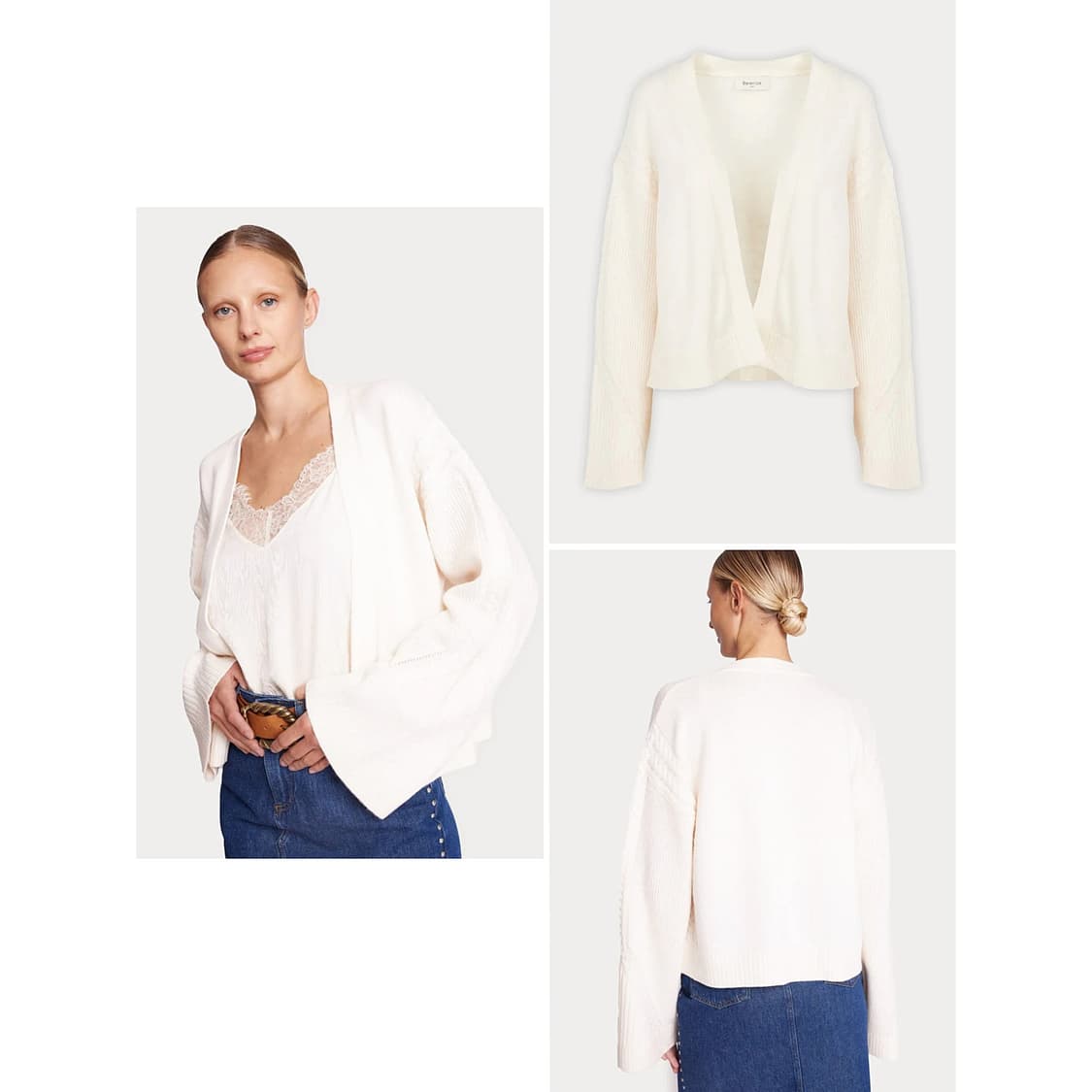 베르니스 23 캐시미어 울 니트 가디건 상품이미지2