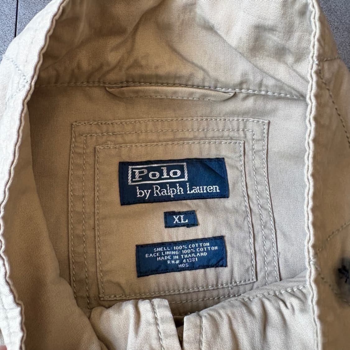 폴로 정품 베이지 바라쿠다 헌팅 자켓 상품이미지6