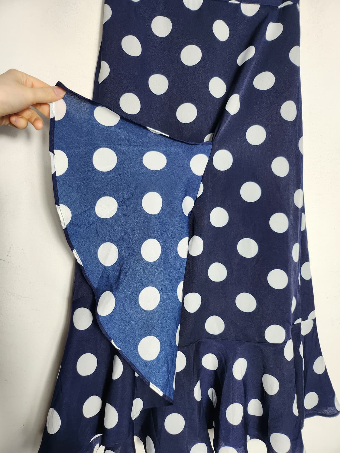 빈티지 도트 프릴 랩 스커트 상품이미지2