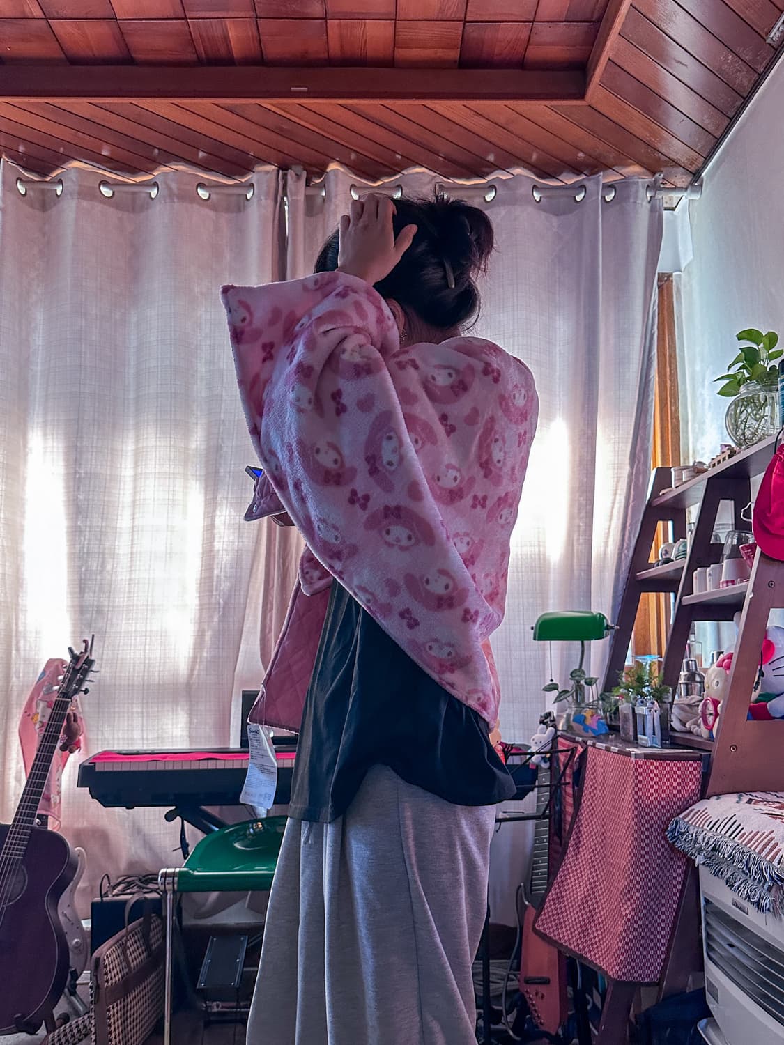 🎀헬로 키티, 마이멜로디 3way 방한 블랭킷 스커트💗 상품이미지7