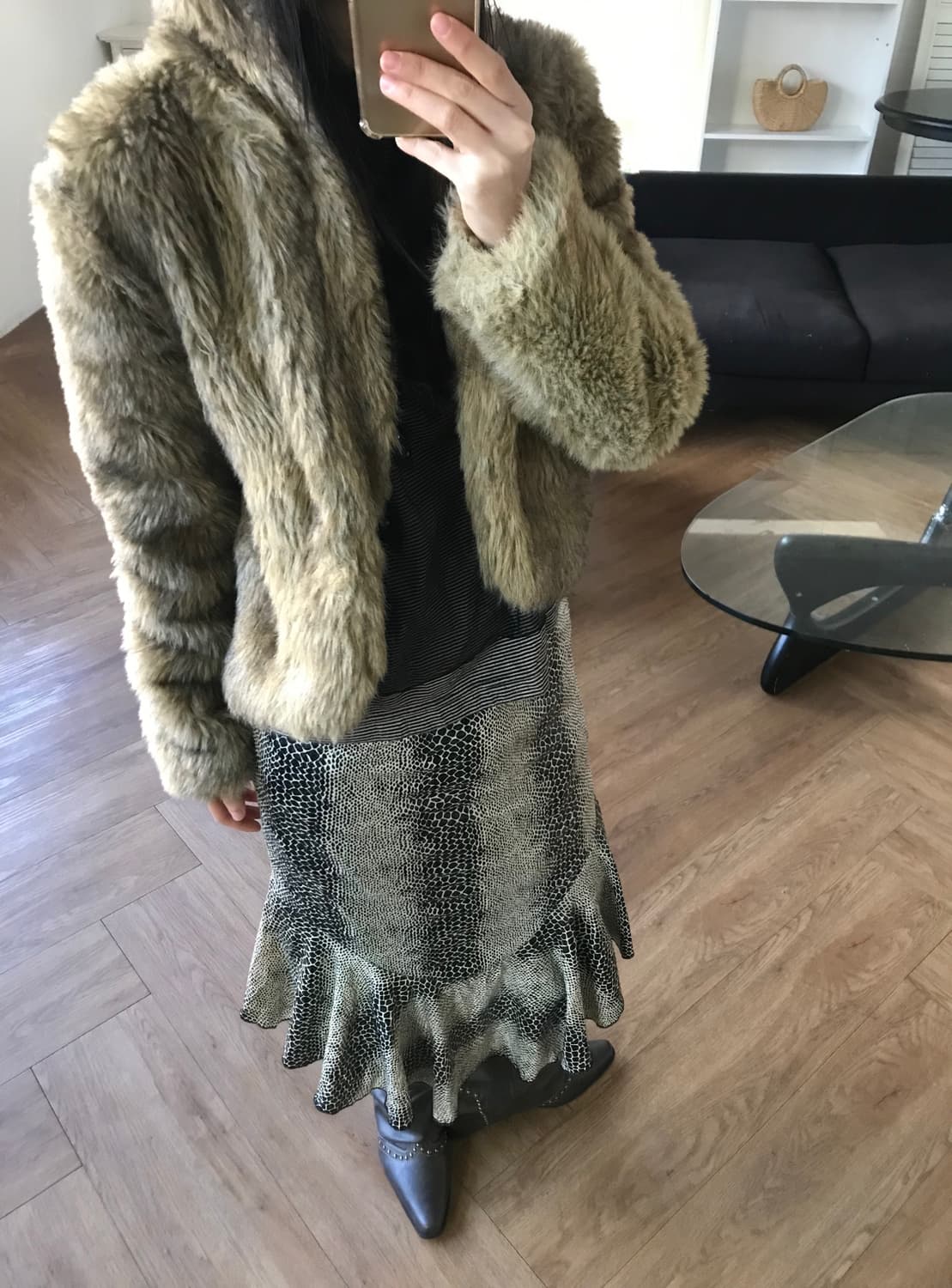 vintage pattern skirt 상품이미지4