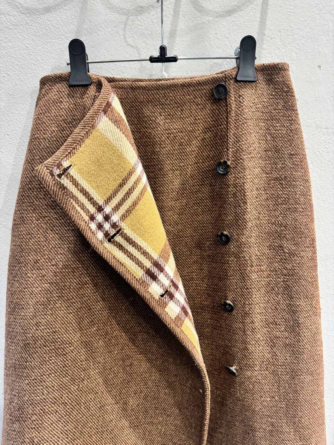 japan vintage 리버서블 체크 스커트 상품이미지5