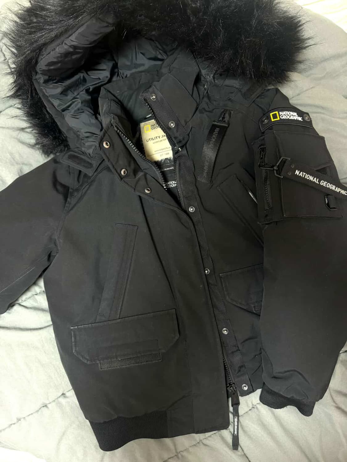 내셔널 지오그래픽 타루가 숏패딩 블랙 xs 상품이미지2