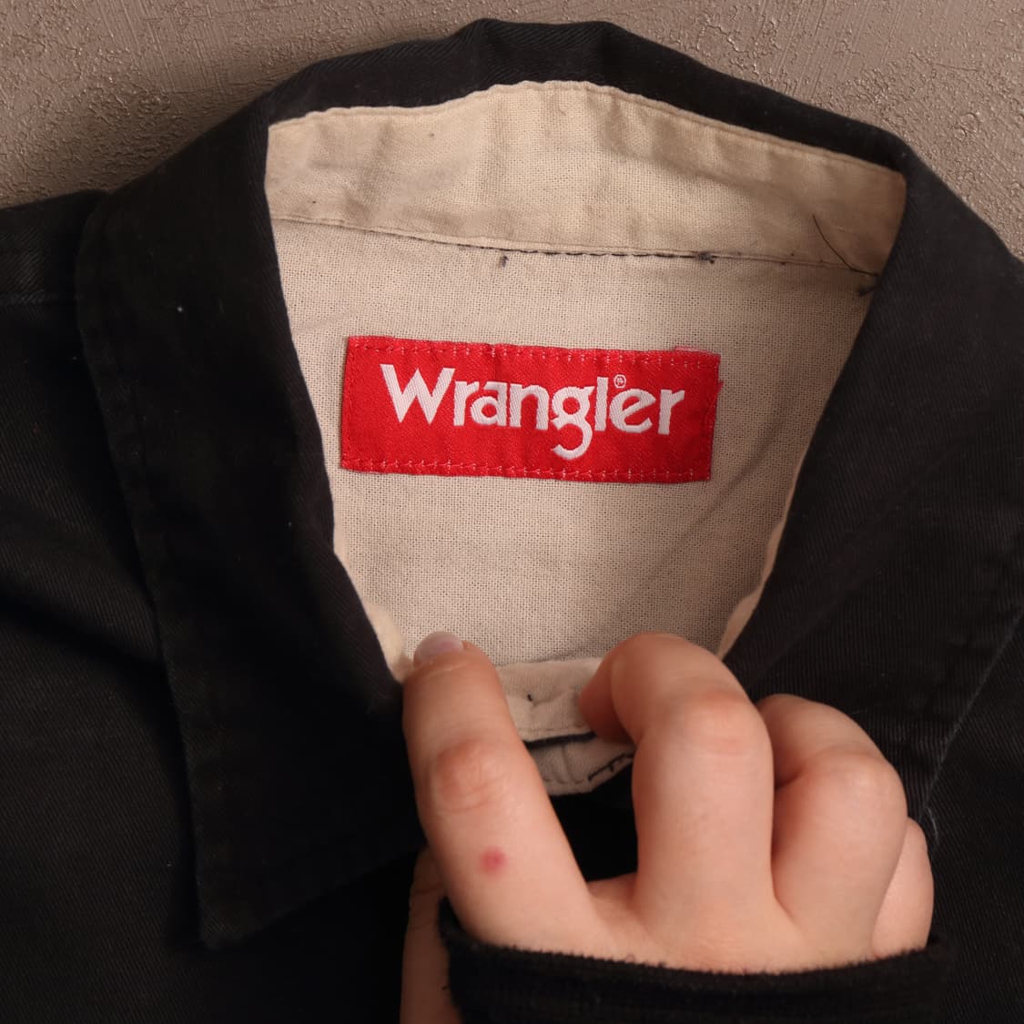 랭글러 코튼 워크셔츠 블랙 A1543 상품이미지3