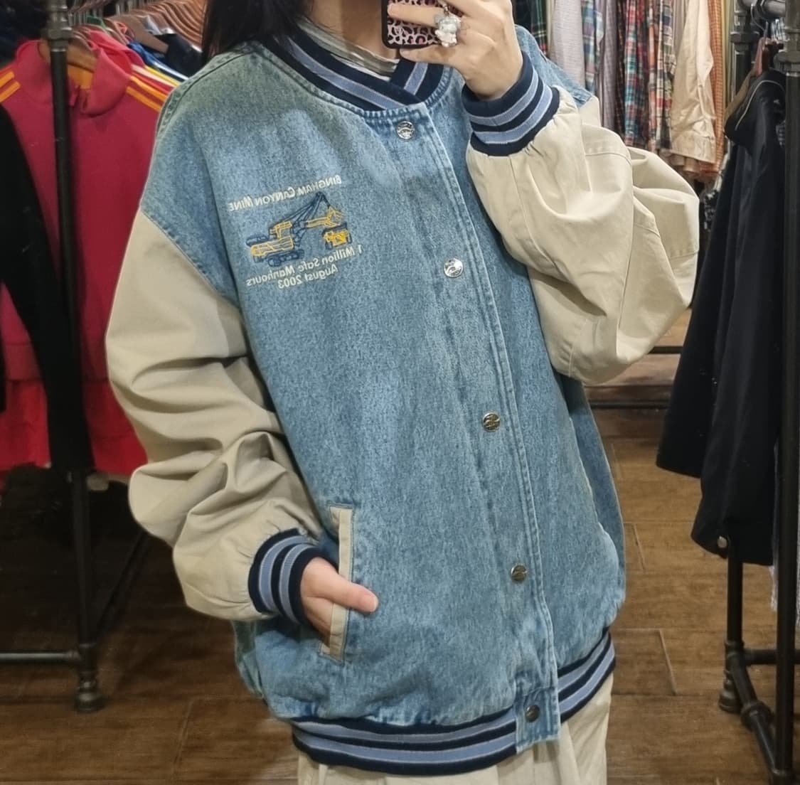 [Hi] vtg 빈티지 데님바시티 자켓 블루 상품이미지3