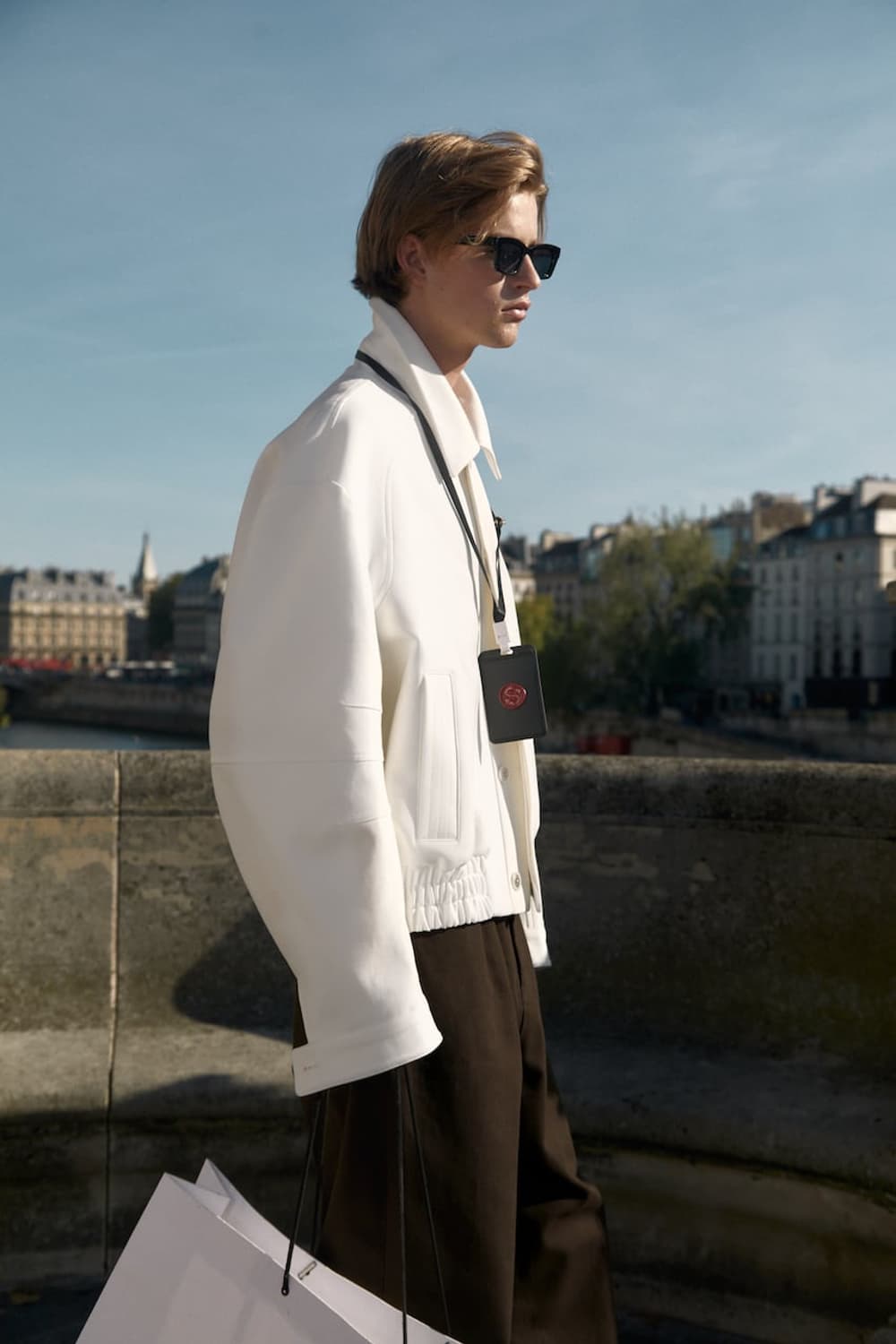 STU 크루아상 슬리브 자켓 화이트 M 상품이미지7