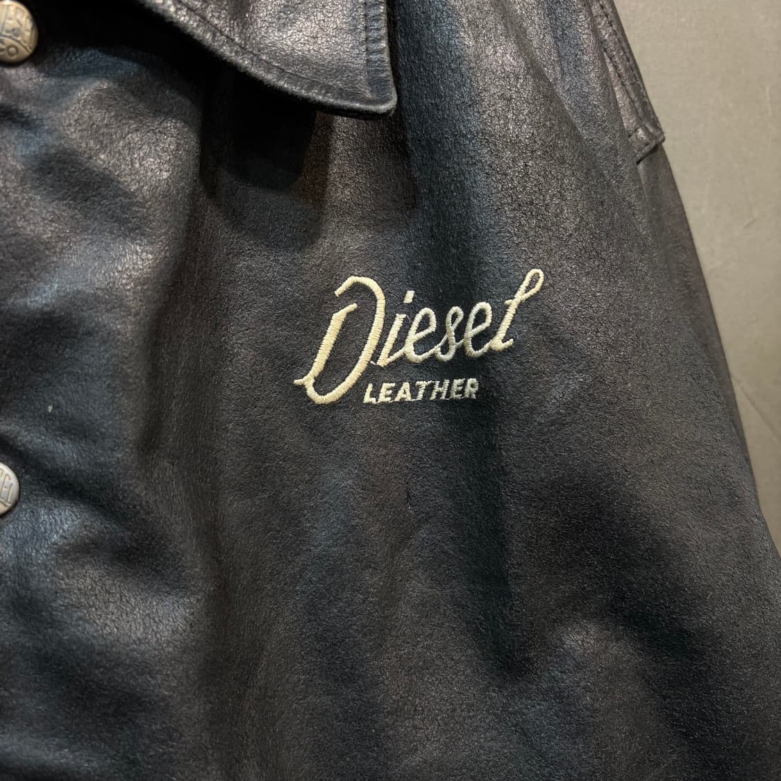 [M] DIESEL 디젤 가죽 블루종  상품이미지2