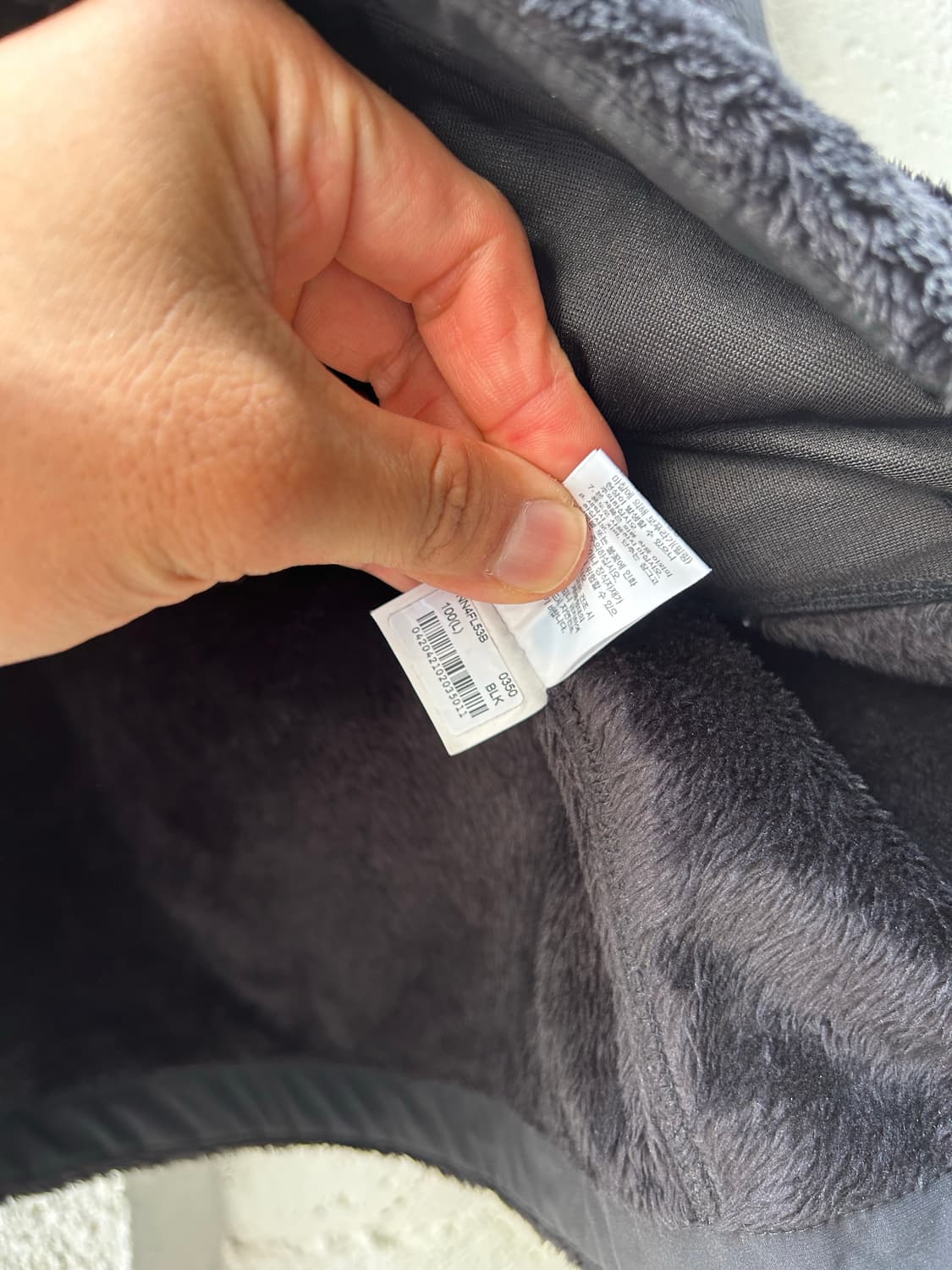 노스페이스  블랙컬러  스노우 플리스 빈티지  퍼 자켓  100size  상품이미지5