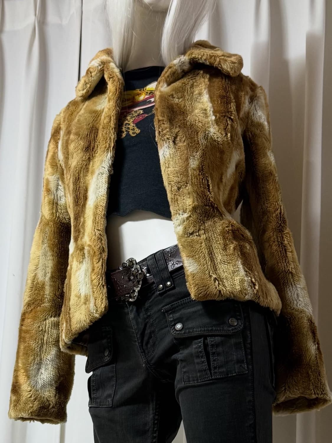 빈티지 아크릴 퍼 코트 상품이미지6