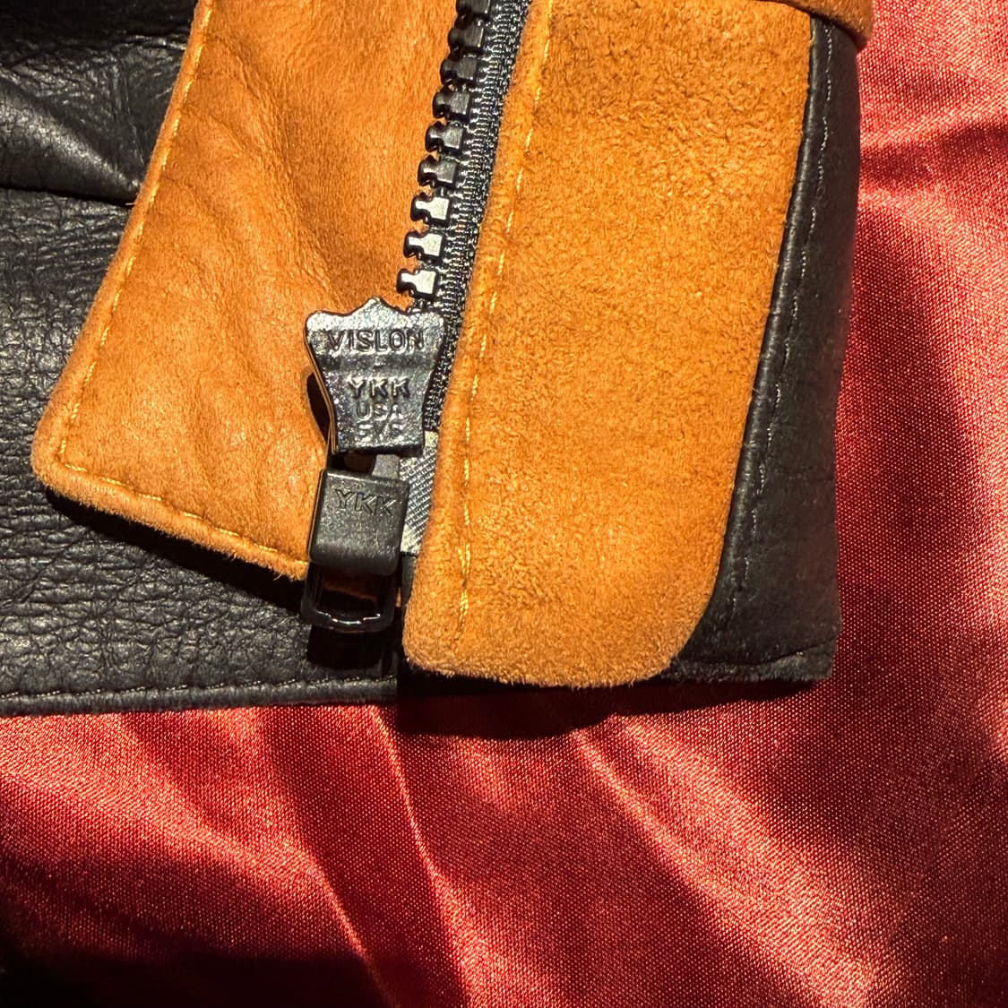 USA 제이콥 스티븐스 그레인 나파가죽 봄버 자켓 L 105~ 상품이미지8