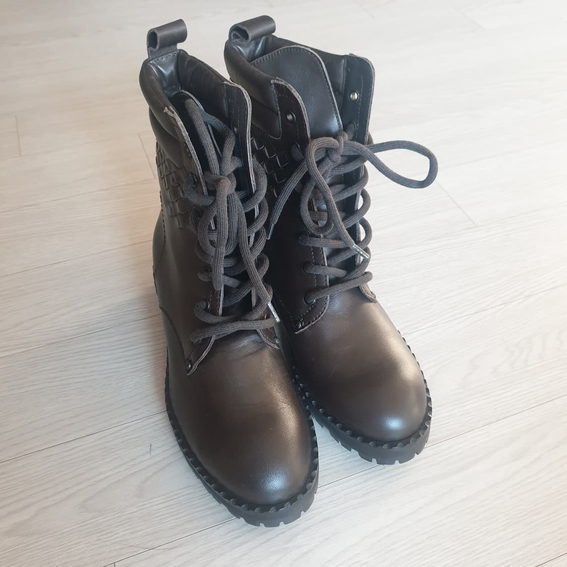 (정품)보테가 베네타 가죽 워커 브라운 부츠 36 1/2(새상품) 상품이미지1