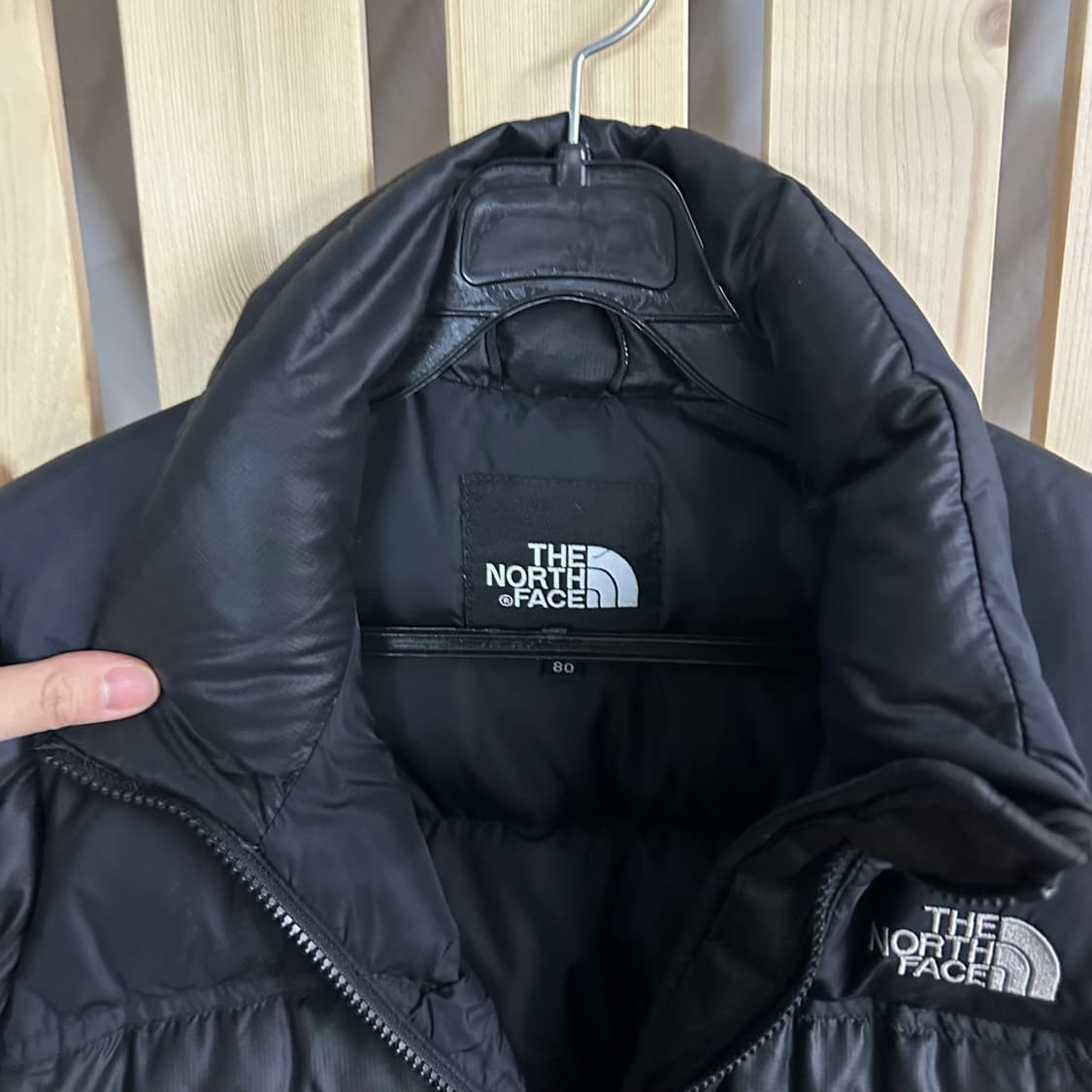 (S) 노스페이스 700 블랙 눕시 구스다운 패딩 상품이미지5