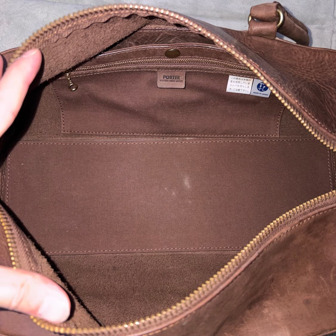 porter 요시다 포터 레더 브라운 보스턴백 상품이미지6