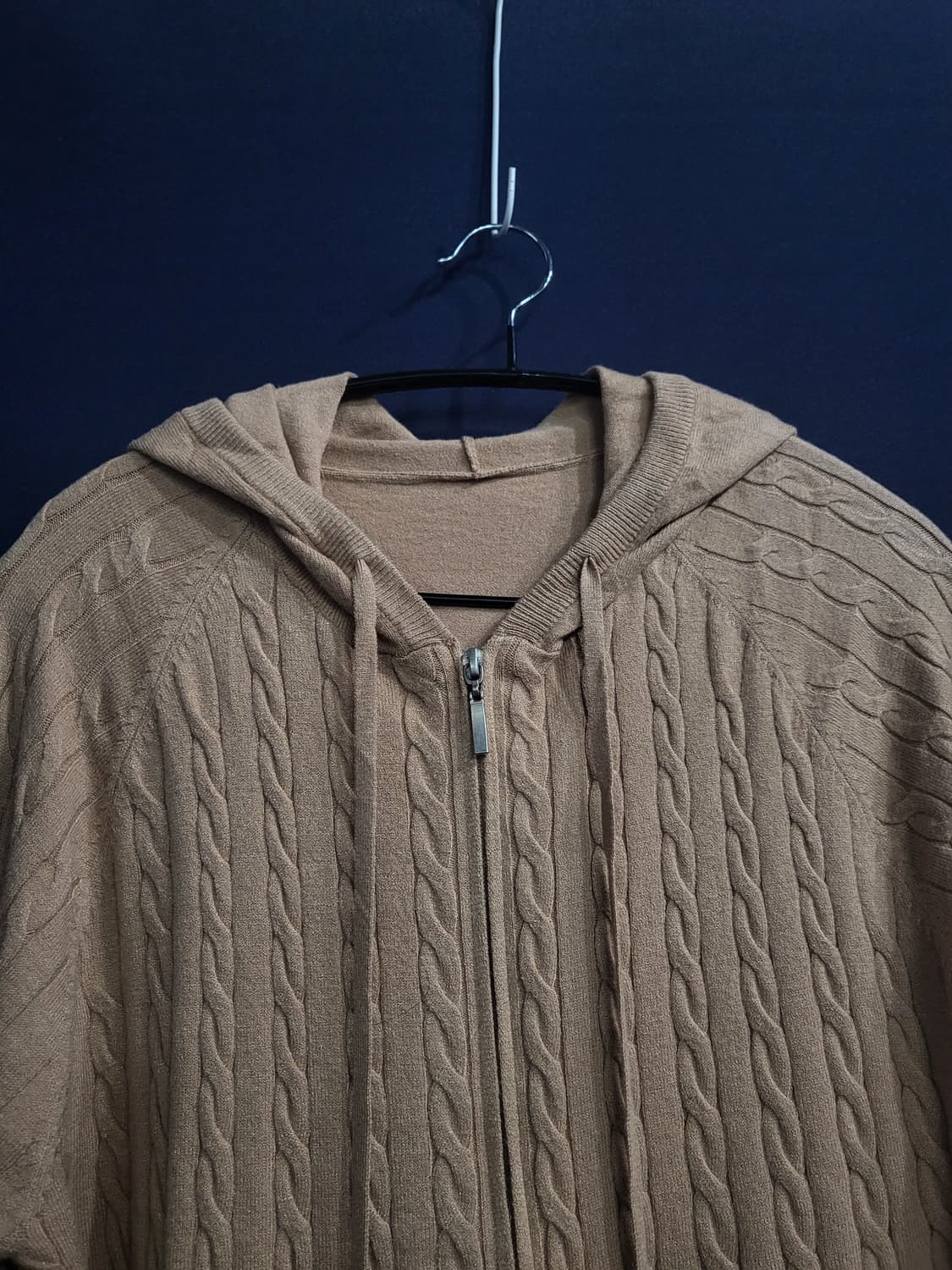 후드 케이블 가디건 상품이미지2