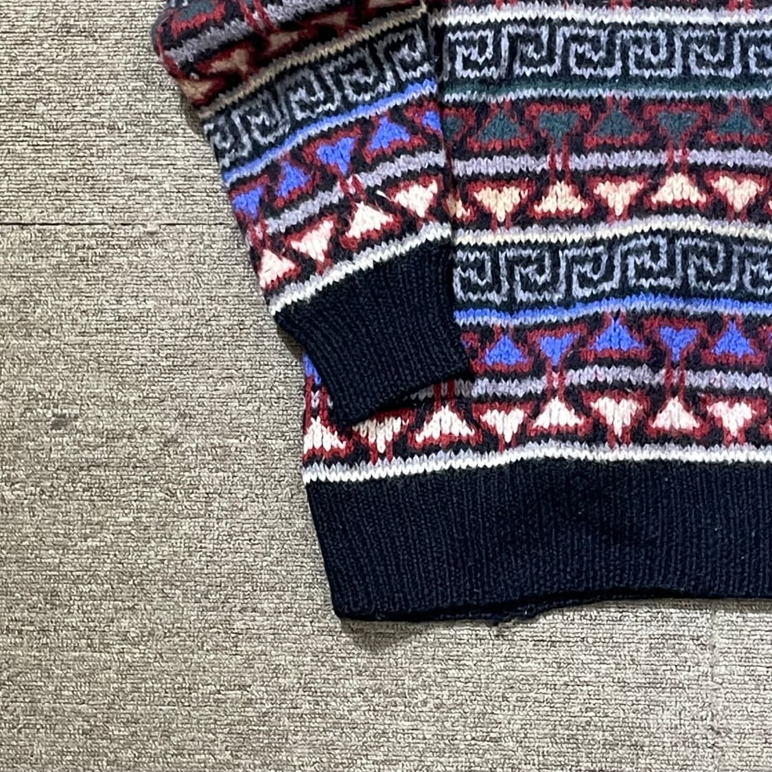 아메리칸 빈티지 패턴 니트 상품이미지6