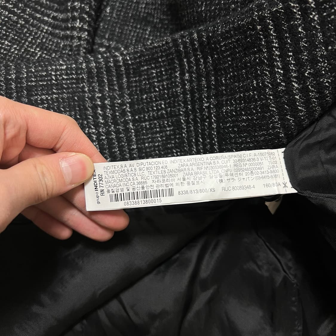 자라 우먼 여성 모직 더플 코트 XS/85  상품이미지5