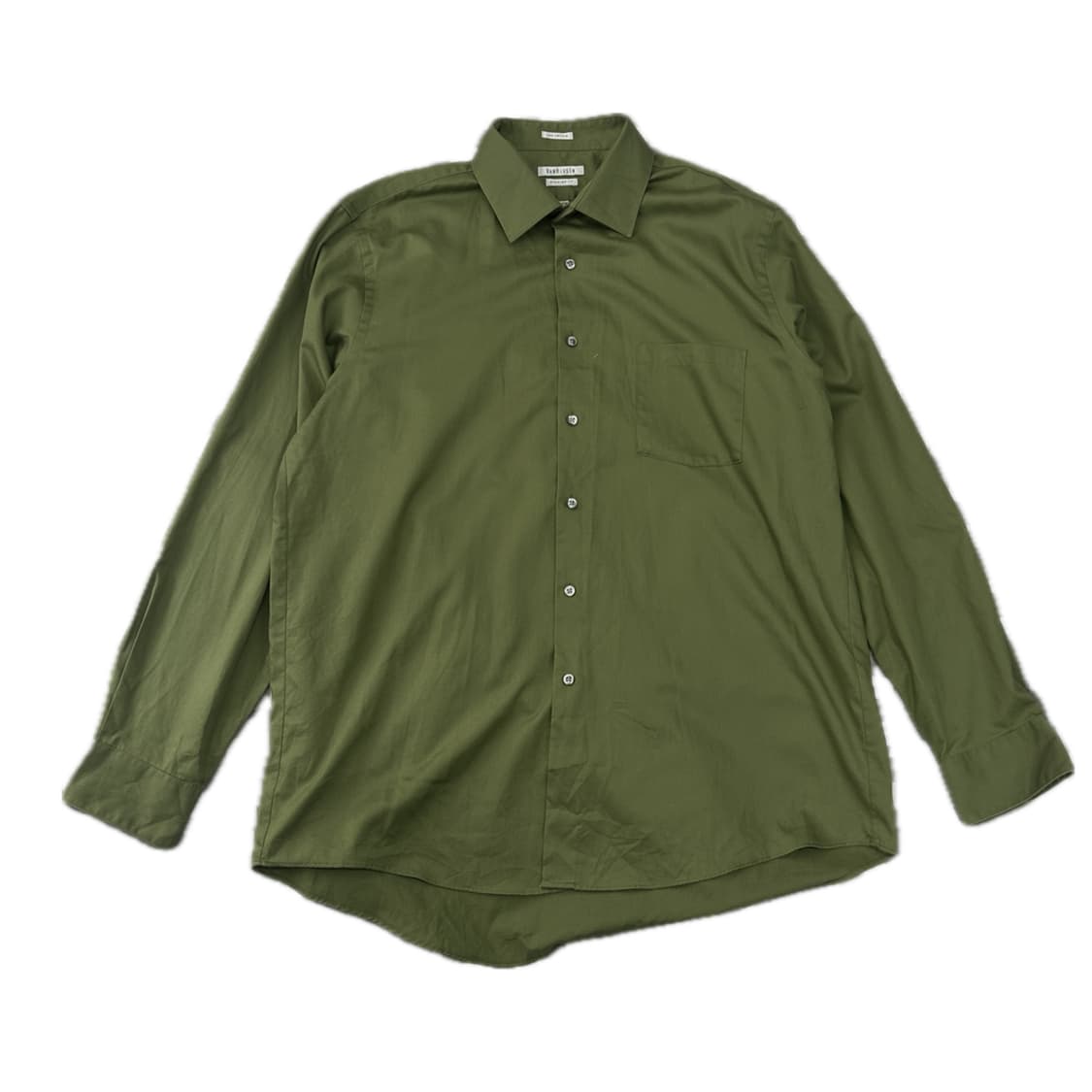 Van Heusen  올리브 카키 오버핏 셔츠 아메카지 보헤미안 스트릿 상품이미지2