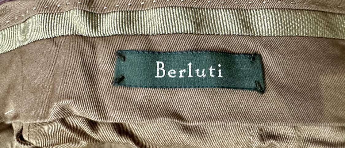 벨루티 클래식 버건디 램스킨 디테일 치노 팬츠 상품이미지6