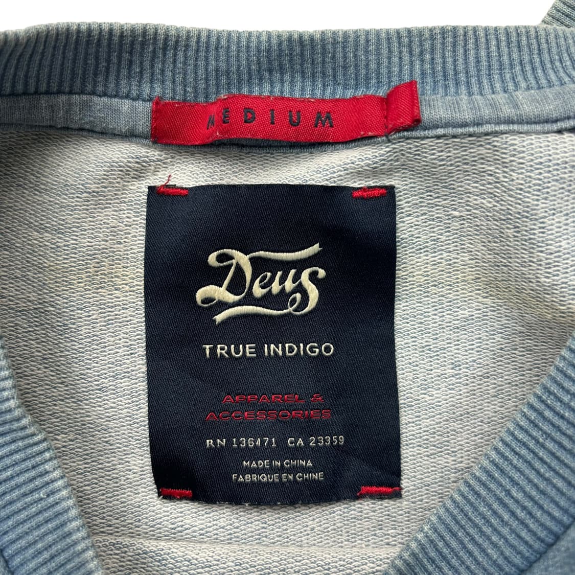 데우스 엑스 마키나 인디고 크루 스웻셔츠 M 상품이미지7