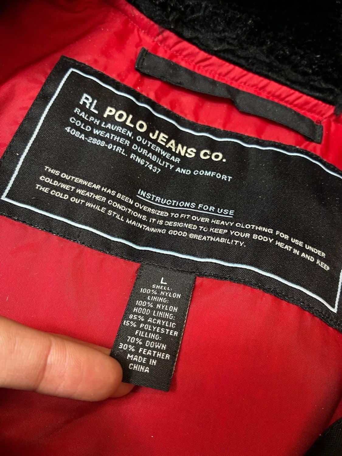 폴로 랄프로렌 N3B 리버시블 헤비 다운 패딩 PN7781 상품이미지10