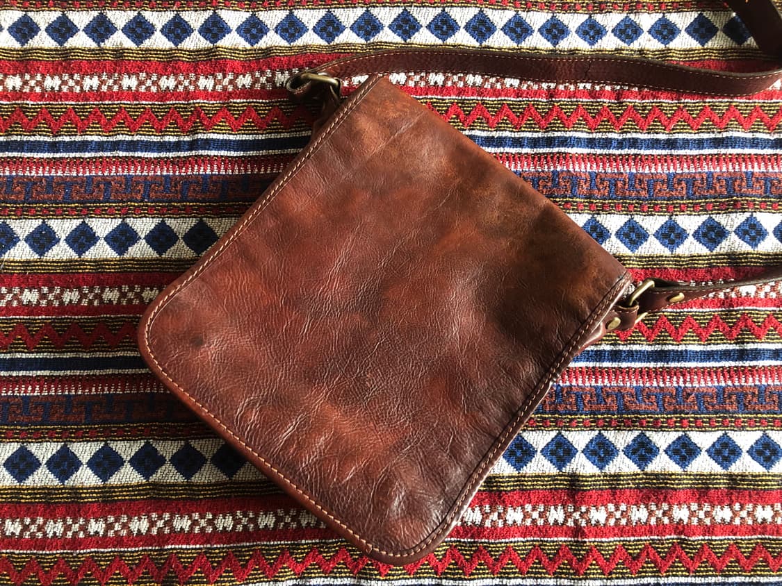 빈티지 이탈리아 레더 크로스백 상품이미지1